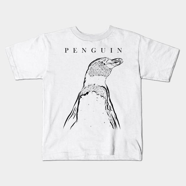 Emperor Sea Bird King Penguin Lover Penguin Kids T-Shirt by GraphicsLab